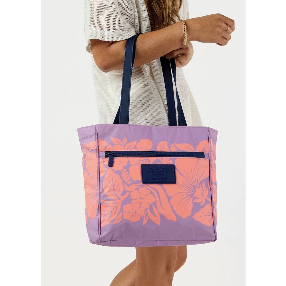 Aloha Collection• Heipua Go-To Tote Bag-Sorbet/Lavander